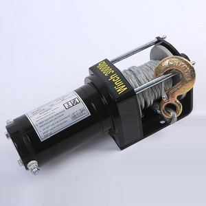 4000lbs çekme 12v/24v mini elektrikli vinç sentetik halat - Product Image 6