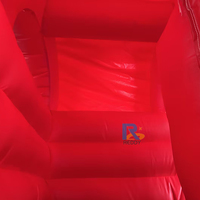 Toboggan aquatique gonflable amusant de 4,8 m pour double piste avec panier de basket et fosse à balles, en PVC, étanche, taille personnalisable, pour usage extérieur