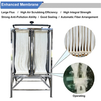 Module MBR à membrane en fibres creuses PVDF de 360 m², 10 m³/h, en forme de cassette, comme filtre pour la purification de l'eau pour l'habitation civile en Thaïlande