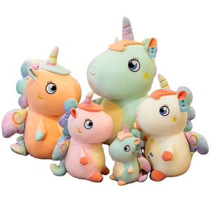 หมอน2025ยัดไส้ยูนิคอร์นสีรุ้งน่ารักของเล่นตุ๊กตาม้า - Product Image 1