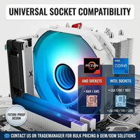 2026 NEUVEAU Thermalright ASSASSIN KING 120 MINI BLANC ARGB V3 Silent ARGB CPU Air Cooler pour Intel LGA115x