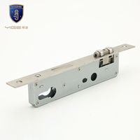 Serrure de porte à loquet à rouleaux en acier blanc et alliage de zinc 8530, fabrication directe d'usine, avec cylindre de serrure pour porte en bois, serrure à mortaise