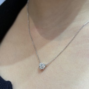 <span class=keywords><strong>Collana</strong></span> <span class=keywords><strong>con</strong></span> Pendente <span class=keywords><strong>Solitario</strong></span> Personalizzato Certificato IGI in Oro 18K, <span class=keywords><strong>Diamante</strong></span> Coltivato in Laboratorio CVD HTHP Taglio a Cuore DEF VVS1 da 1-10 carati - Product Image 5