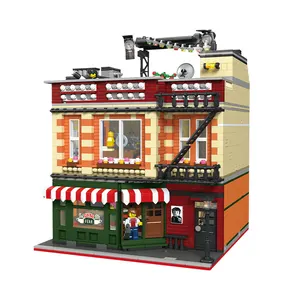 捷星玩具4335件diy建筑创意房屋建筑套装教育城市模型玩具女孩礼品儿童积木