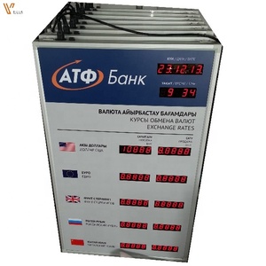 Papan tanda led untuk bursa valas \ papan panel digital led untuk nilai tukar mata uang \ papan tampilan led untuk nilai tukar mata uang - Product Image 5