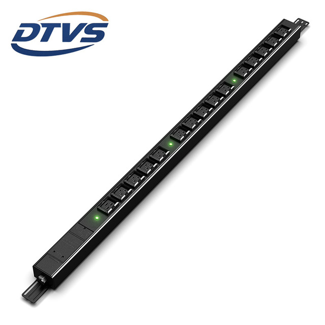 German Standard CE Certified High Power 380V/415V Rack Mount PDU 3 Phase 96A 15 Outlet C19 Power Distribution Unit