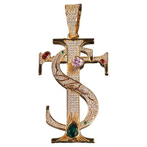 <span class=keywords><strong>Asen</strong></span> Ai Zhiheng สร้อยคอฮิปฮอปส่วนบุคคลจี้เพทายฝังไมโครสีสำหรับผู้ชายผู้หญิง - Product Image 2