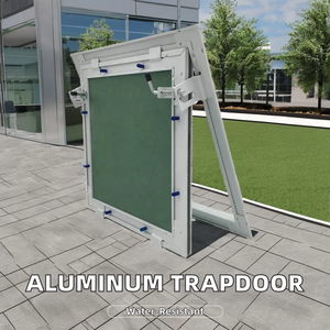 Trappe d'accès au plafond en aluminium léger, couleur contrastée, résistante à l'humidité, blanche - Product Image 3