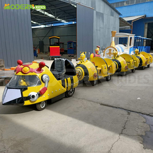 Tren de atracciones para parques temáticos, tren sin rieles para niños, en venta - Product Image 4