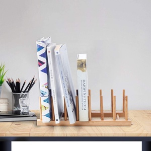 Toptan ucuz ev depolama organizasyonu bambu ahşap bulaşıklık bulaşık tabak bardak kase tutucular kurutma rafları - Product Image 3