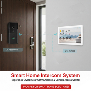 Interphone vidéo IP Hiwink 2K pour 4 appartements avec moniteur intérieur – Interphone vidéo pour maison 4 postes - Product Image 6