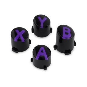 ปุ่มแอคชั่น EXtremeRate สีดำและใสพร้อมสัญลักษณ์คลาสสิกสีม่วง ปุ่ม ABXY สำหรับคอนโทรลเลอร์ Xbox Series X S - Product Image 4