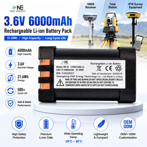 Batterie lithium-ion rechargeable 3,6 V 6000 mAh 21,6 Wh pour instruments de topographie et de cartographie GNSS RTK - Product Image 1