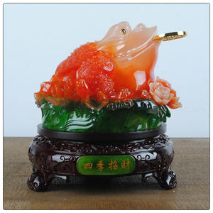 ฮวงจุ้ยโชคลาภกบกับเหรียญหยกสีเงินกบ - Product Image 6