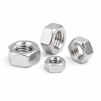 Écrou hexagonal en acier inoxydable SS201, finition naturelle, pour fixation légère d'armoires et de boîtiers électriques, vente en gros en vrac