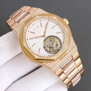 Montre mécanique de luxe à double fuseau horaire avec cristal saphir de qualité supérieure, montre automatique pour homme d'affaires, Pateks - Product Image 5