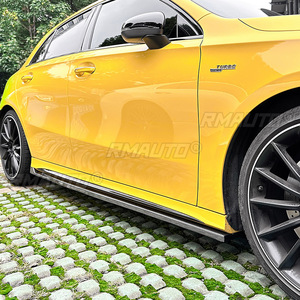 ชุดแต่งรอบคันสำหรับ Mercedes Benz A-Class W177 Hatchback C118 AMG ปี 2018+ สเกิร์ตข้าง สปอยเลอร์ สเกิร์ตข้างแบบดิฟฟิวเซอร์ อุปกรณ์ตกแต่งรถยนต์ - Product Image 5