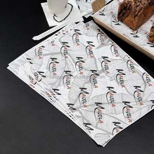 Papier de cuisson anti-graisse écologique en PE de qualité alimentaire, logo personnalisé imprimé, fleurs de vin rouge pour gâteaux, pain, sushis, plats à emporter, vierge - Product Image 4