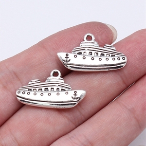 Boot Charms Bulk Ship Charms Antike Silber Ocean Sea Cruise Boote Fahrzeug Kreuzfahrt Segeln Vintage Anhänger für die Schmuck herstellung - Product Image 1