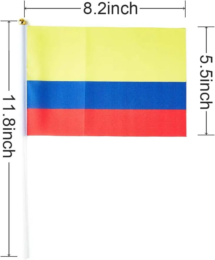 Heyuan Custom USA American Flag Pole Sleeve Banner Style mini UK promotional flags banners with flag pole