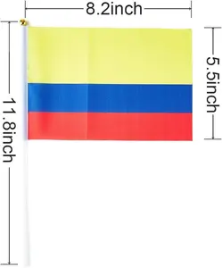 Heyuan Custom USA American Flag Pole Sleeve Banner Style Mini UK Promotional Flags Banners With Flag Pole