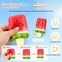 Jouet anti-stress réaliste en forme de bâtonnet de glace, en PU à rebond lent, coloré, 10,5 cm, à presser