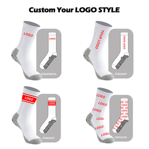 Échantillons gratuits Chaussettes de sport originales personnalisées pour hommes Conception personnalisée Semelle antidérapante Chaussettes antidérapantes Medias Antideslizante Futbol - Product Image 4