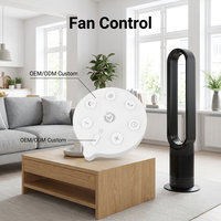 Control Remoto Inalámbrico Redondo Personalizado OEM ODM, Automático, de Plástico, con Alcance de 20m, para Enfriador de Aire y Ventilador de Circulación