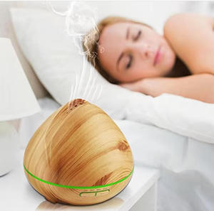 Chất lượng cao hạt gỗ siêu âm khuếch tán hương thơm với 7 màu LED đêm đèn điện Tinh dầu khuếch tán - Product Image 3