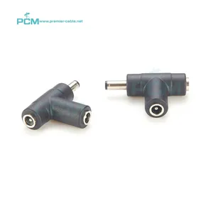 90 Graden Hoek Dc 5521 Vrouwelijke Naar Mannelijke T-Type 3 Way Power Connector