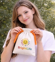 Sac à dos en toile de coton écologique durable de qualité supérieure avec cordon de serrage, grande capacité, réutilisable, pour la personnalisation, fournisseur en gros