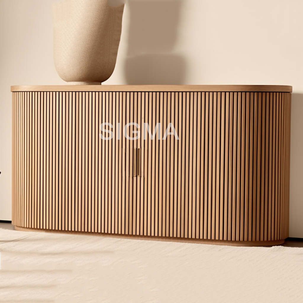 New Design Solid Wood Sideboard Modern Living Room Sideboard Cabinet Oak Wood Sideboard