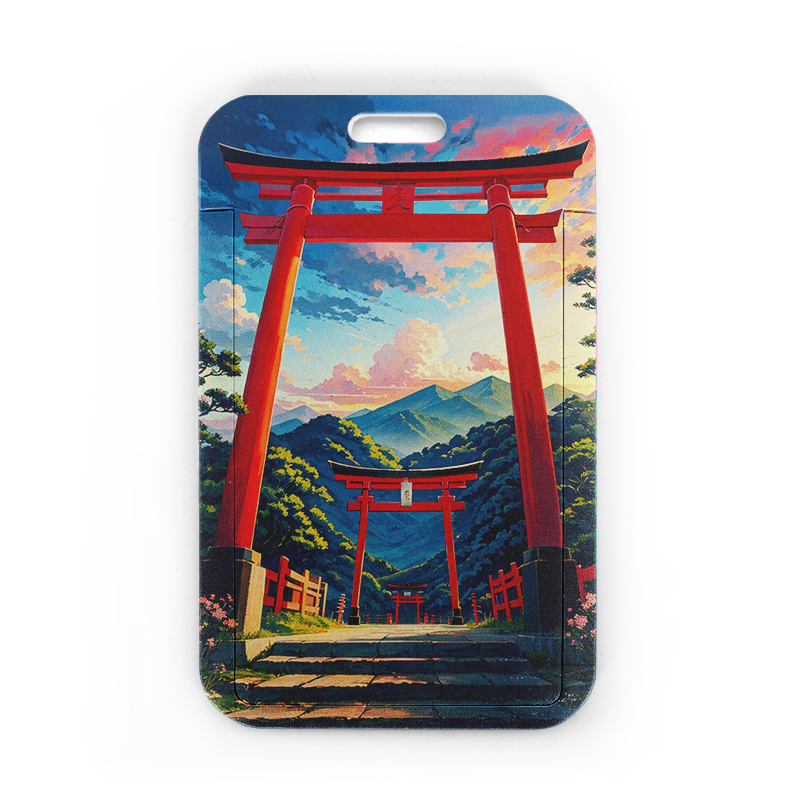 Custom Printing Plastic Work ID Lanyard and Card Holder Card Bus Access Student Card Holder Image 3
