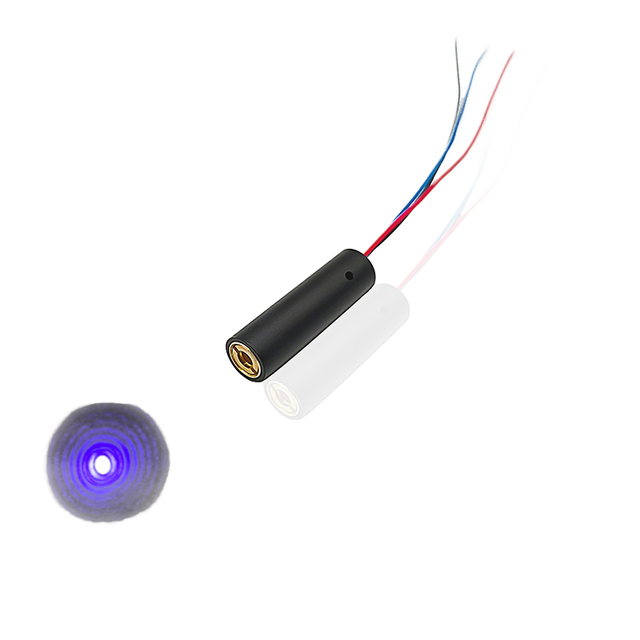 High Quality Adjustable Focusing D10x35mm 405nm 10/20/30/50mw PMMA Lens Blue & Violet Dot TTL Industrial Grade Laser Module