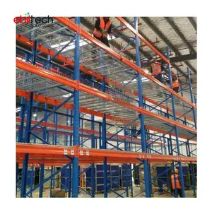 Heavy Duty Racks Selective Pallet Racking Storage Systems With Wire Deck