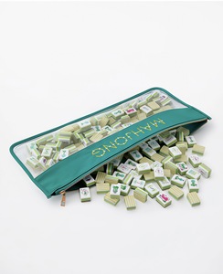 4-Spieler Anpassbare Mehrschichtige Amerikanische Mah-Jong-Steine Hellgrüne Mahjong Acryl-Mahjongg Steine Amerikanisch - Product Image 2