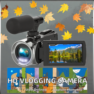 Máy Quay phim 4K màn hình 3inch máy quay <span class=keywords><strong>video</strong></span> kỹ thuật số xoay 270 độ 30fps máy ảnh vlog 48mp cầm tay chống rung - Product Image 3