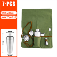 Kit de barman avec support | Ensemble de bar complet de 24 pièces Kit de cocktail avec tous les accessoires de bar: Martini Shaker, Jigger, Muddler