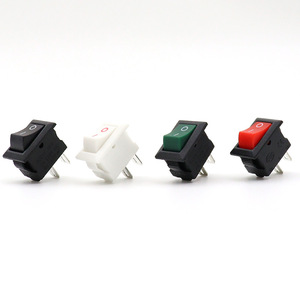 Mini Interruptor Basculante KCD11 de 10x15mm |   Interruptor de 2/3 Pines y 2/3 Posiciones (SPST/SPDT) con Luz |   Fuente de alimentación para lámpara de mesa, fuente de alimentación para juguetes |   RoHS - Product Image 4