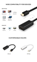 Adaptateur Mini DP vers HDMI personnalisé OEM 4K 60Hz, moniteur DP vers HDMI 3840*2160, convertisseur
