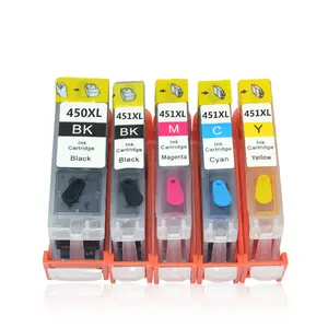 PGI-450XL CLI-451XL refillable ink cartridge for MG5440/ MG5450/ iP7240/ IP7250 /MG6340 printers