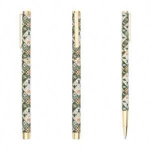 Stylos à bille roses avec nœud, magnifiques stylos roller en métal multicolores avec impression intégrale par transfert thermique, coffret cadeau d'entreprise - Product Image 5