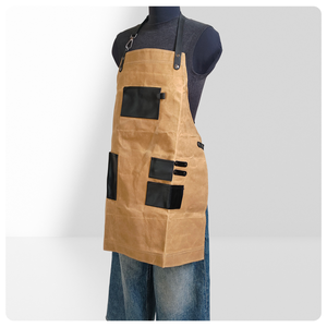 Delantal <span class=keywords><strong>de</strong></span> Cera <span class=keywords><strong>de</strong></span> Aceite Reutilizable, Moderno, con Logotipo Personalizado, para Cafetería, Restaurante, Peluquería, Salón <span class=keywords><strong>de</strong></span> Uñas, Ropa <span class=keywords><strong>de</strong></span> Trabajo para Hombre y Mujer - Product Image 4
