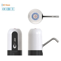 Meilleure Vente Distributeur d'Eau Électrique Portable USB Rechargeable Sans Contact Automatique en Plastique pour Bouteilles de 1 à 3 Gallons, Modèle de Bureau pour Eau Froide