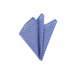 Blue <b>Navy</b> Square Pattern Printed Cotton Handkerchief Neckerchief Pocket Square Male Adult One Size - Product Image 2