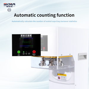 Skma thương mại thông minh bong bóng trà lon nhựa niêm phong thép không gỉ tự động Đồ uống có thể niêm phong máy - Product Image 4