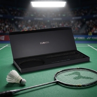 Boîtes rigides en papier magnétique imprimées sur mesure, en forme de livre, avec éponge antichoc, emballage cadeau pour raquettes de badminton