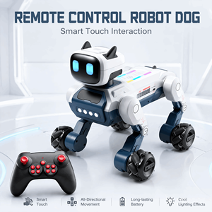 Robot chiot programmable blanc à quatre pattes avec mode de commande pour la salle de classe STEM, cadeau de vacances pour enfants, vente en gros - Product Image 1