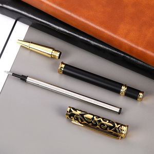 Wholesale Business Luxury Golden Eagle Black Business Signature Metal Gel <b>Pen</b> With Custom Logo Printed for Gift - Product Image 4