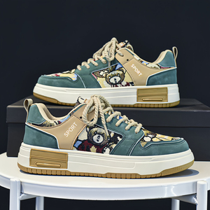 Nouvelles chaussures pour hommes, chaussures en toile respirantes avec un style masculin tendance, élégantes et polyvalentes, semelle épaisse, adaptées au sport - Product Image 4